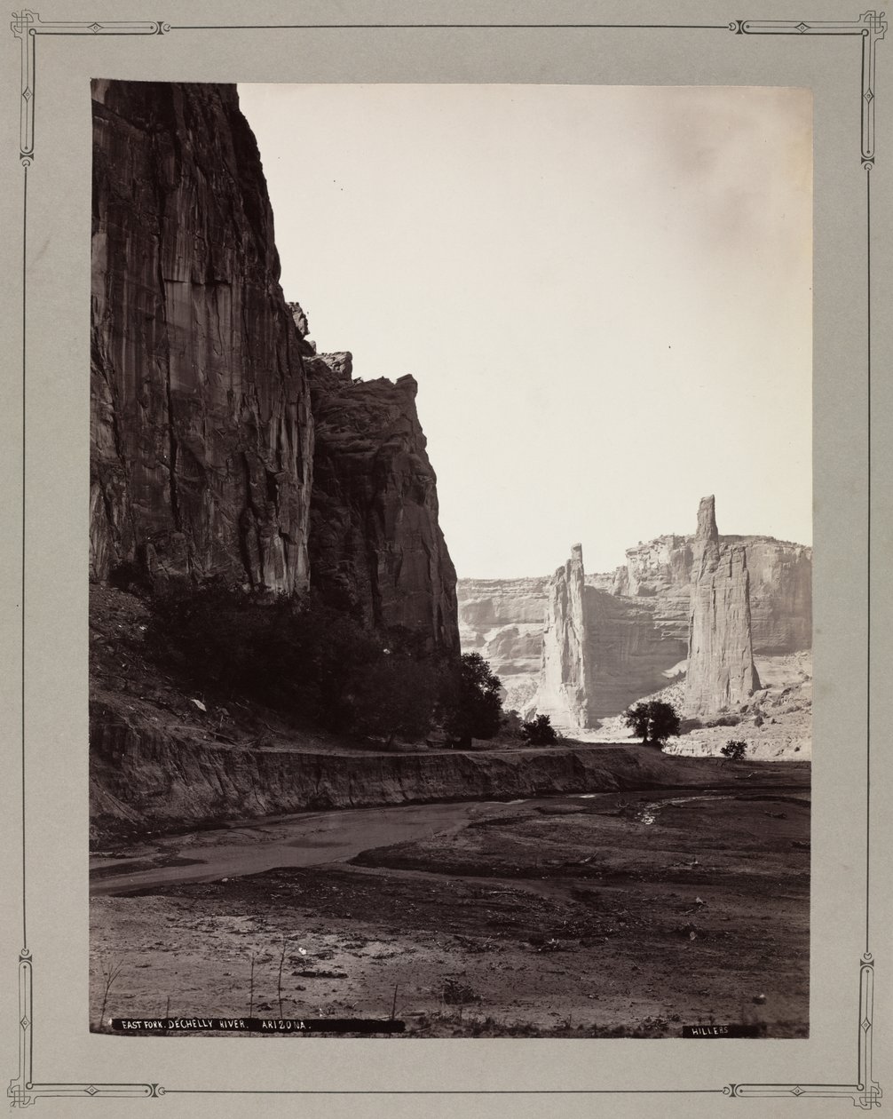 East Fork, de Chelly River, Arizona by John K. Hillers
