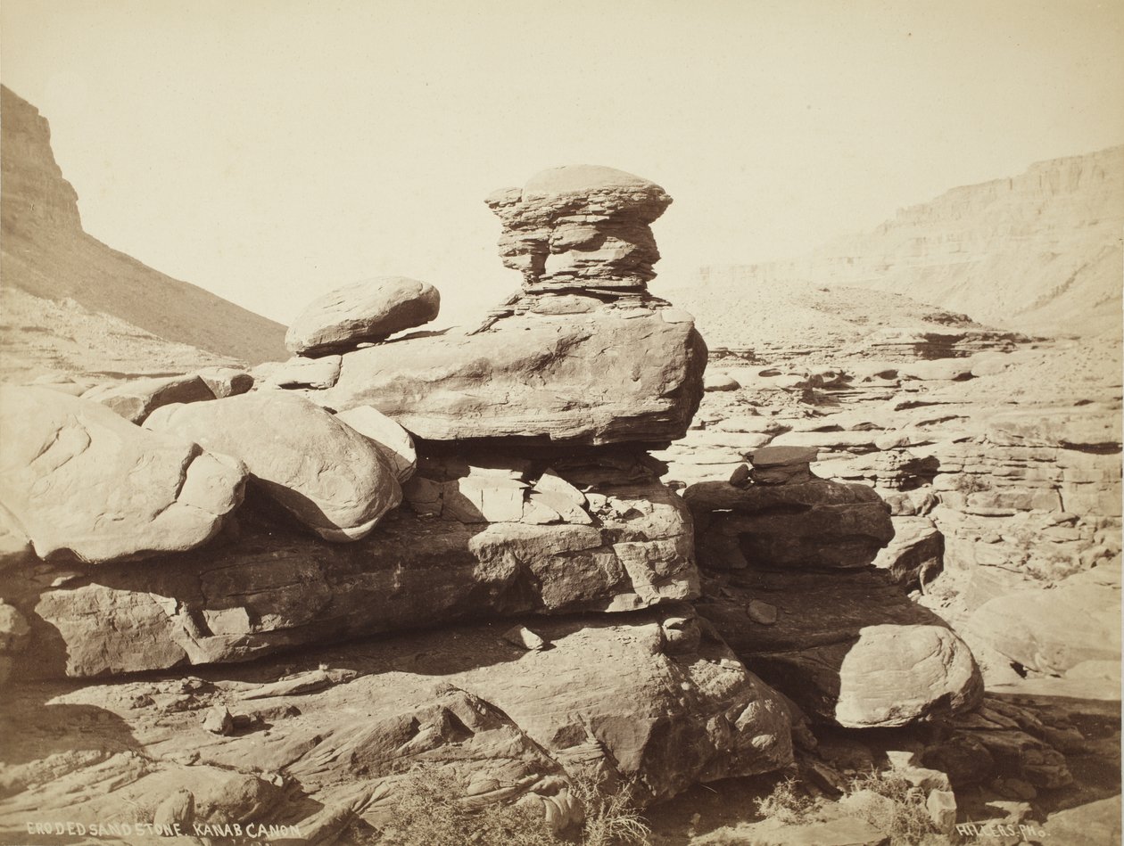 Eroded Sandstone, Kanab Canyon (Utah) by John K. Hillers