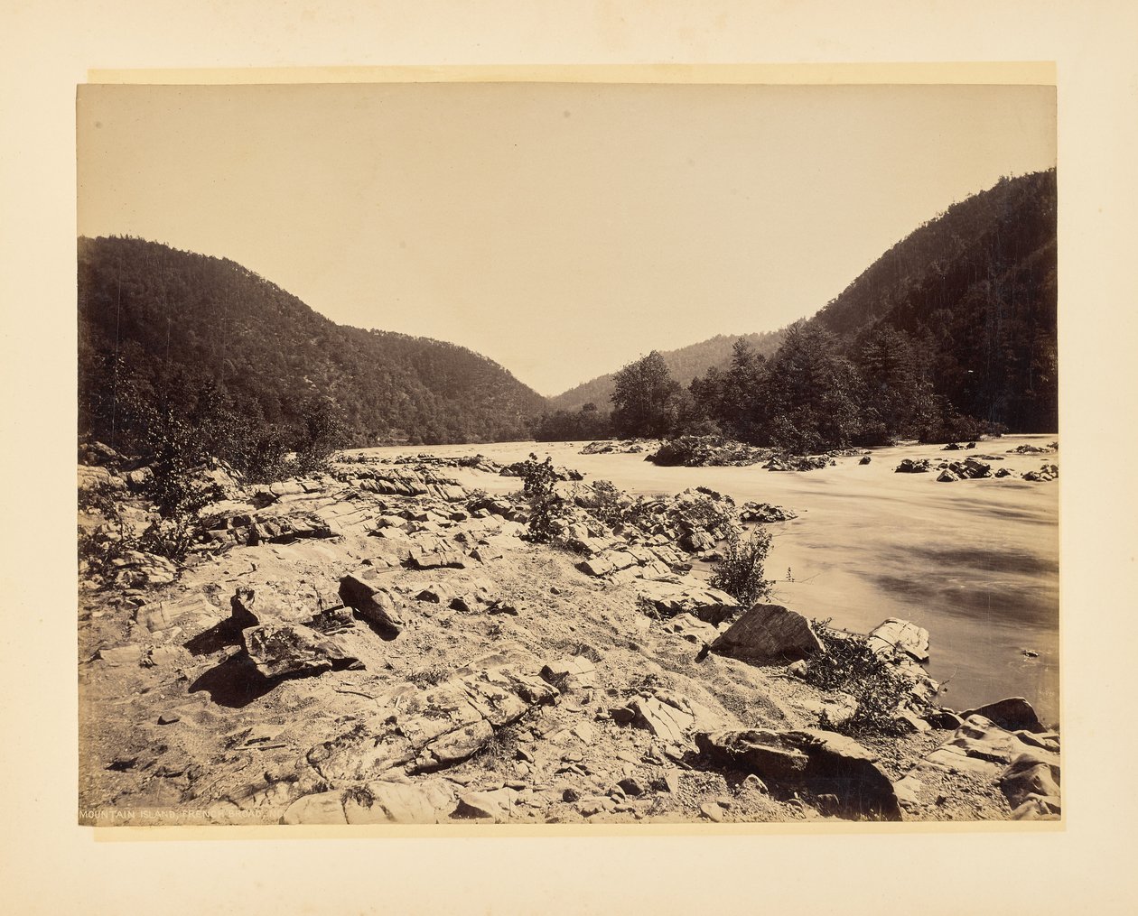 Mountain Island, French Broad, North Carolina by John K. Hillers