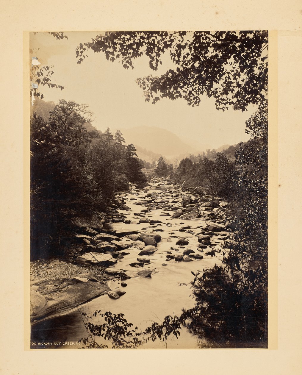 On Hickory Nut Creek, North Carolina by John K. Hillers