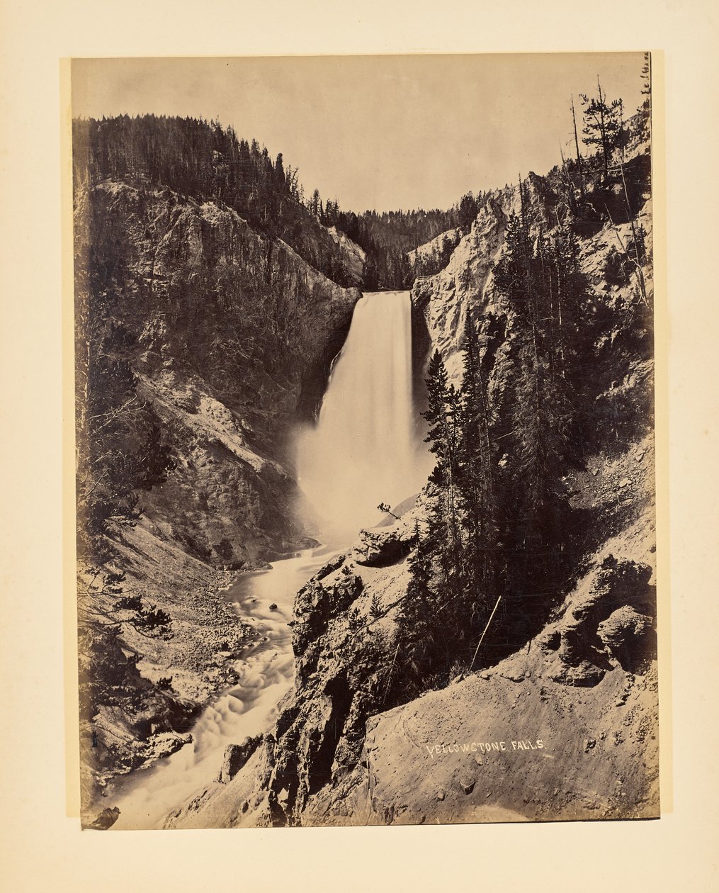 Yellowstone Falls by John K. Hillers