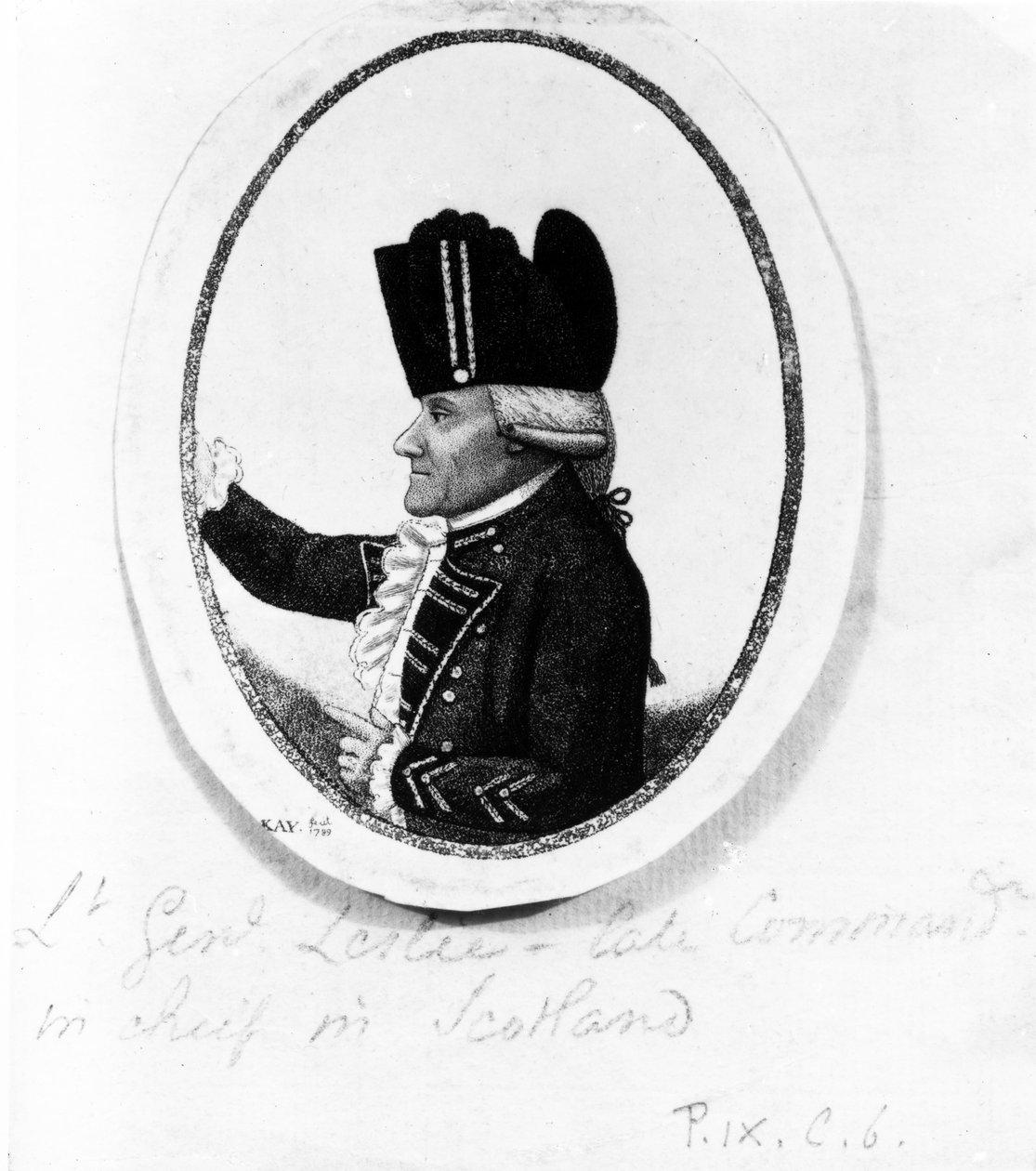 The Hon. Alexander Leslie (Ninth Regiment of Foot), illustration from 