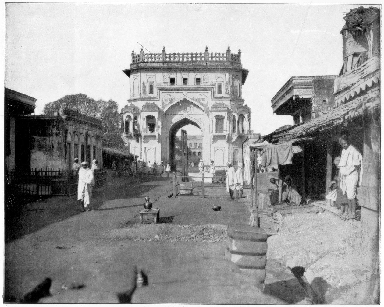 Gate to Lucknow, India, late 19th century by John L. Stoddard