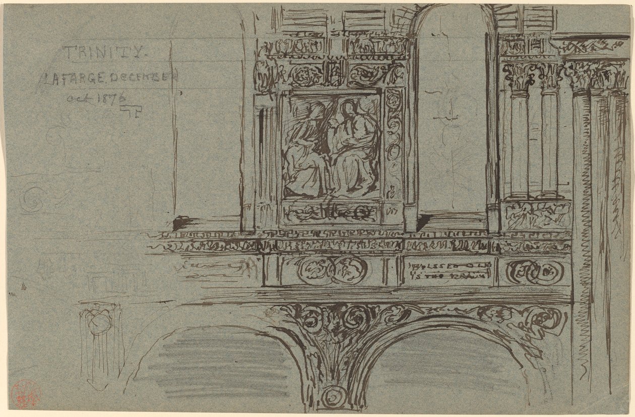 Trinity Church, Boston (nave) - Mural Study by John La Farge