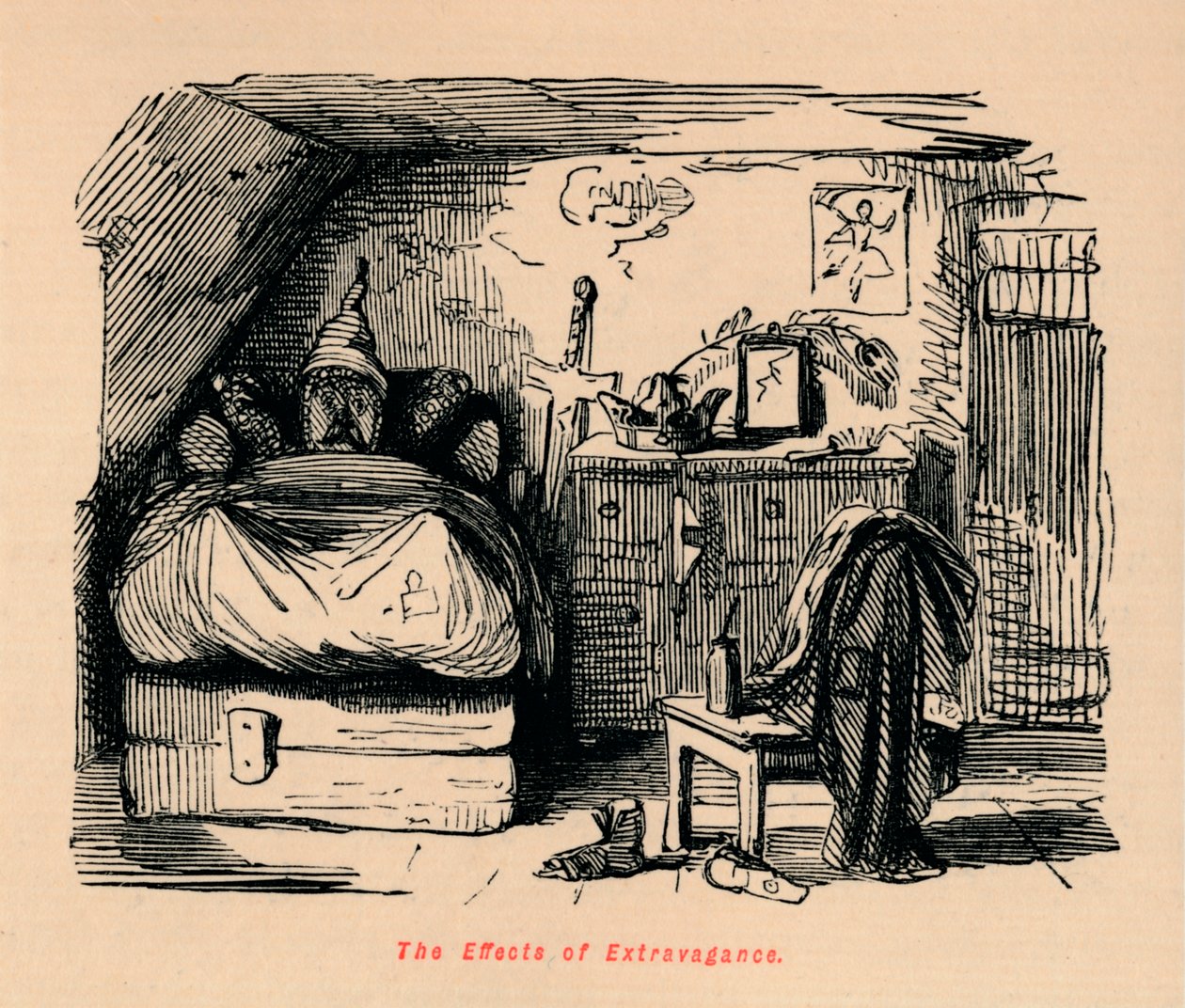 The Effects of Extravagance, c1860 by John Leech