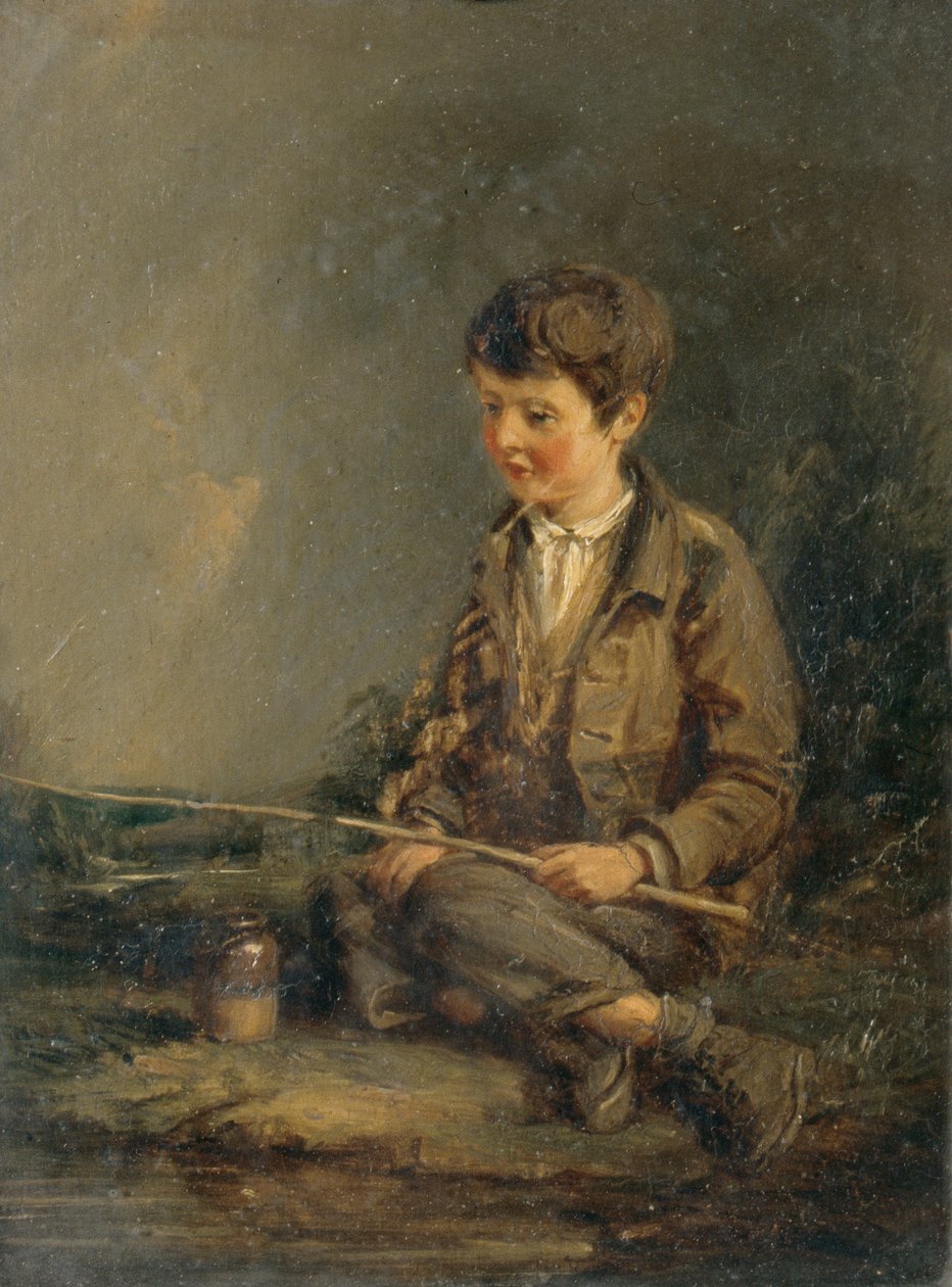 Boy Fishing by John Linnell