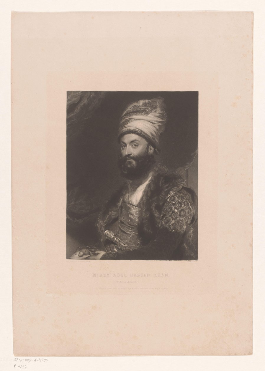Portrait of Mirza Abolhassan Khan Ilchi by John Lucas