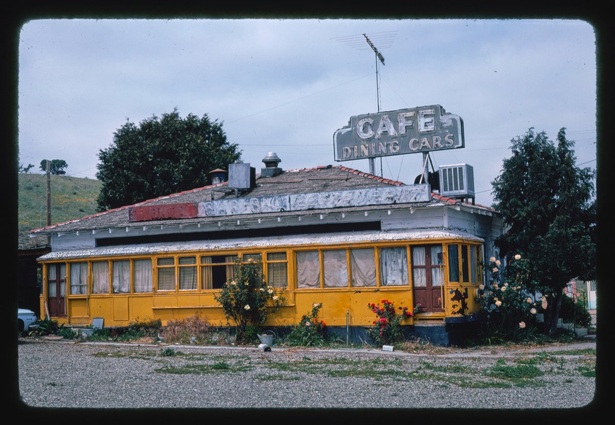 Dining Cars Cafe, Buellton, California, USA by John Margolies