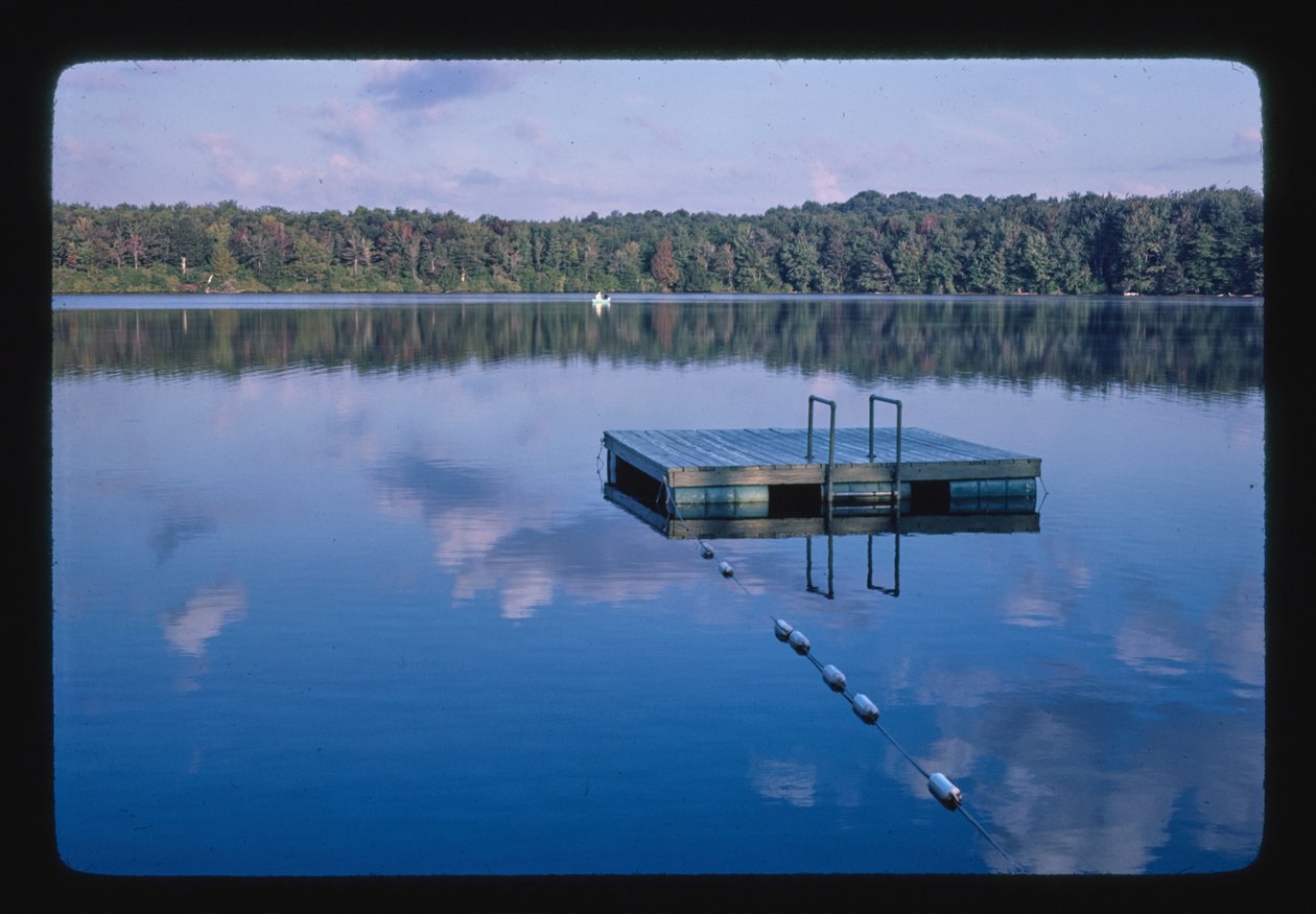 Menges Sand Pond, Menges Lakeside Resort, Livingston Manor, New York, USA by John Margolies
