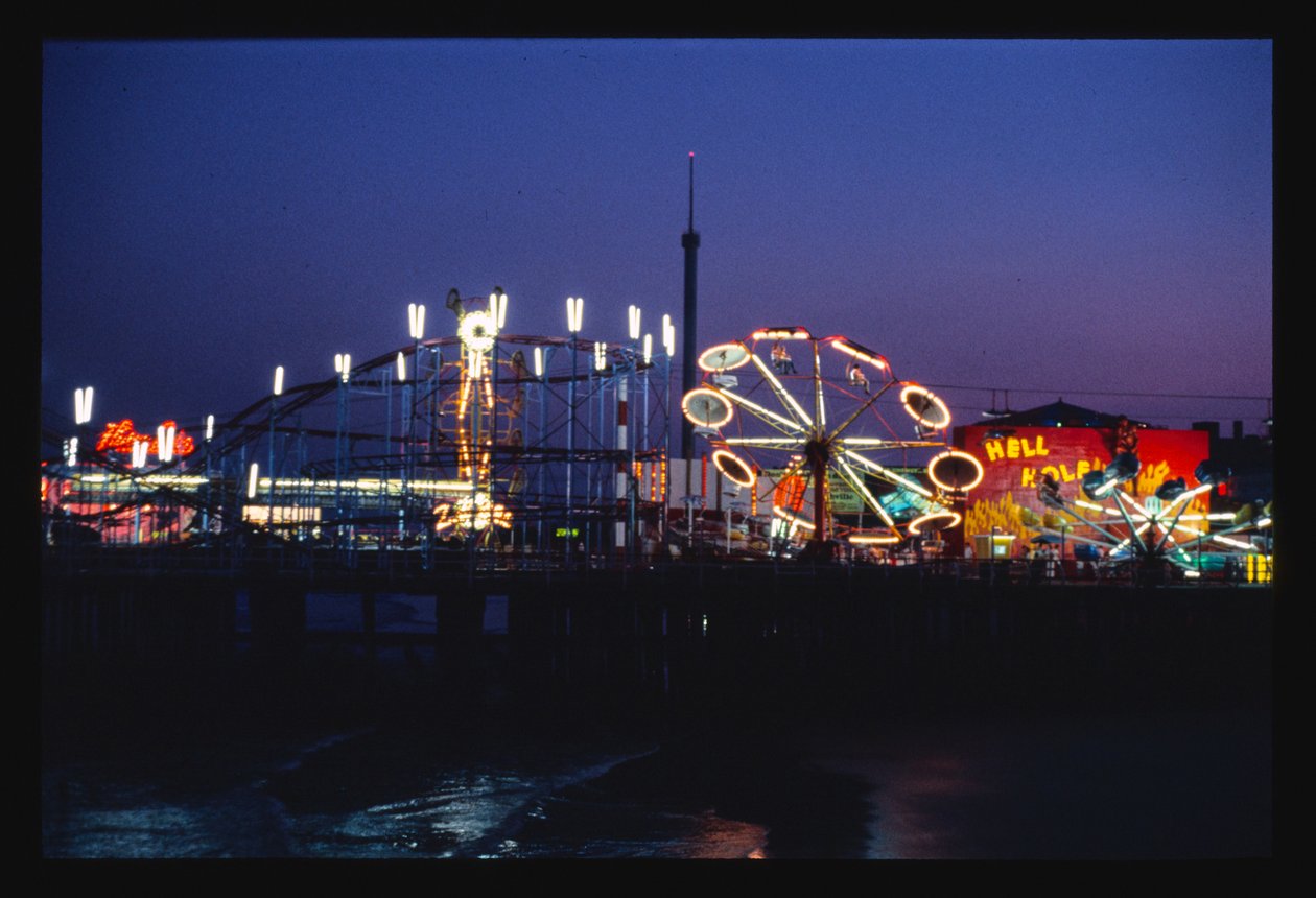 Steeplechase Pier at Night, Atlantic City, New Jersey, USA by John Margolies