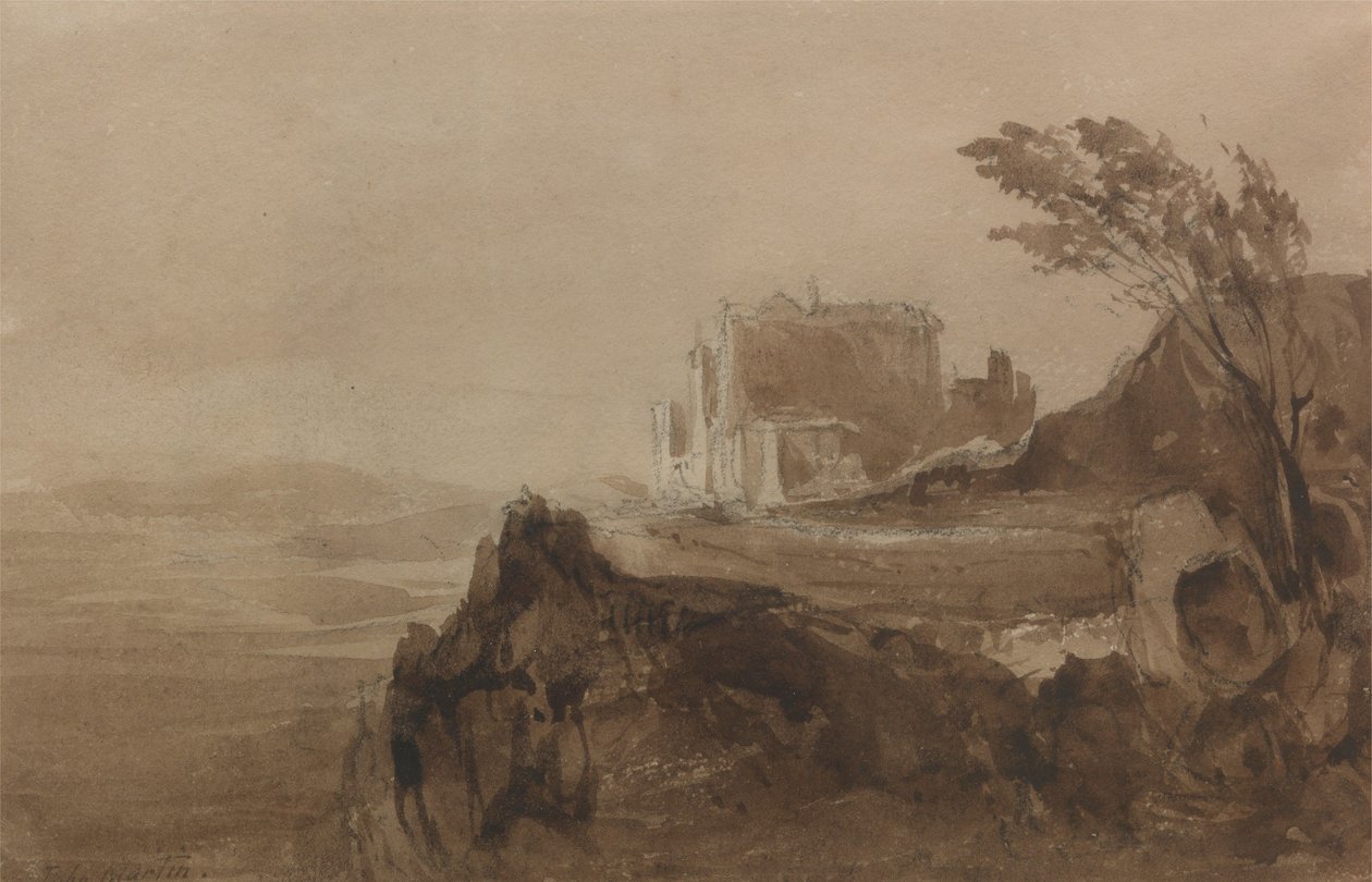 Building on a Hill by John Martin
