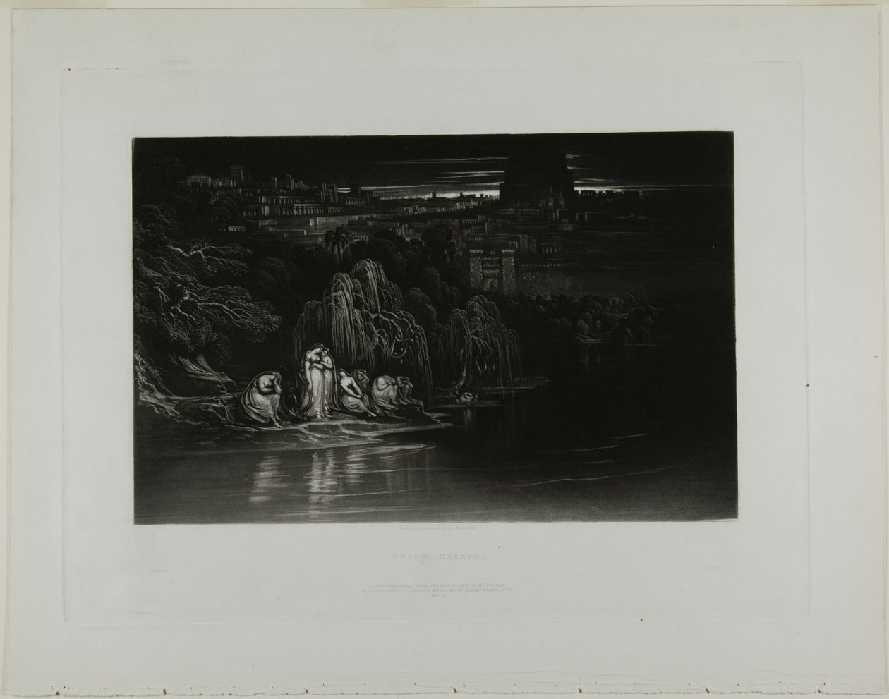 Psalm CXXXVII, from Illustrations of the Bible by John Martin