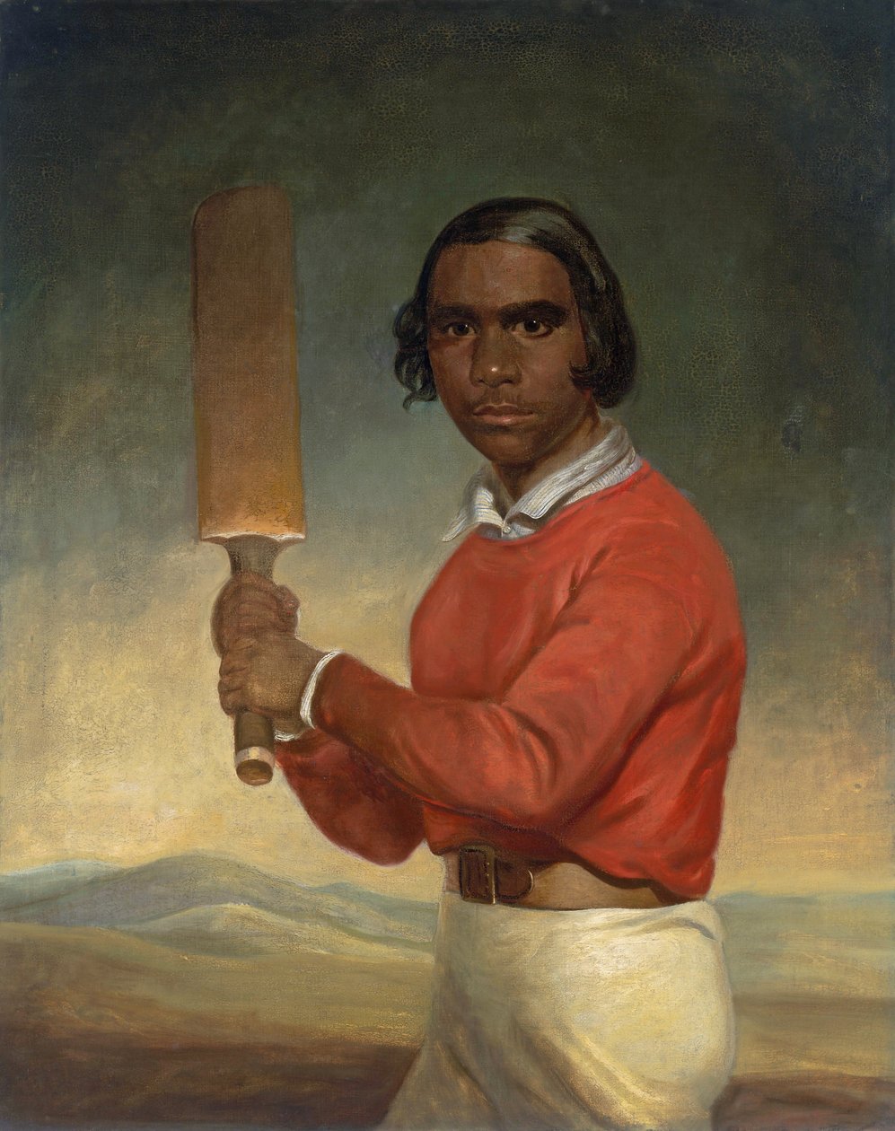 Portrait of Nannultera, a Young Poonindie Cricketer by John Michael Crossland