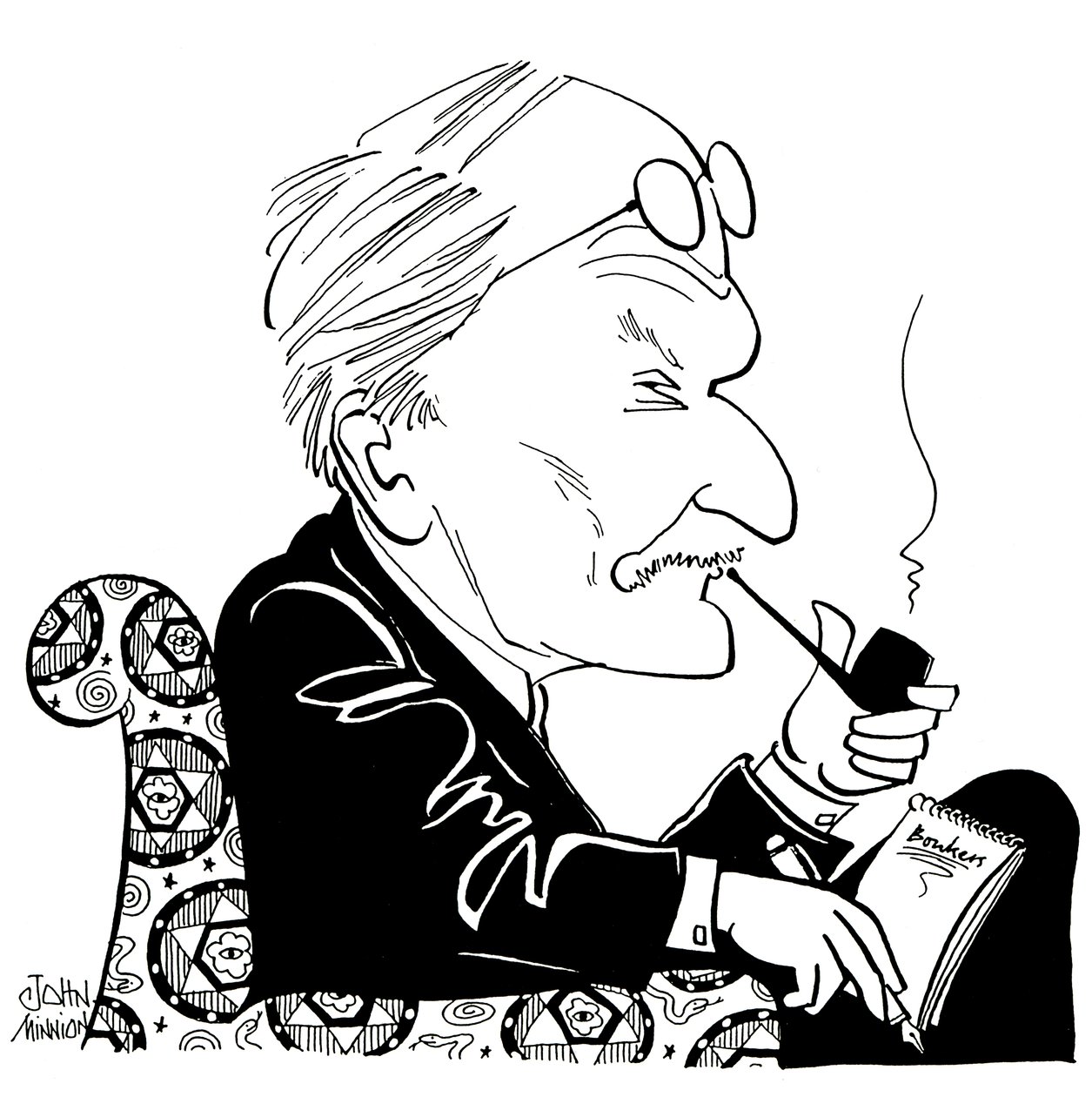 C G Jung - caricature by John Minnion