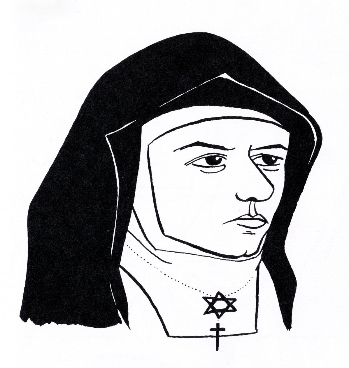 Edith Stein, also known as Saint Teresa Benedicta of the Cross, philosopher, feminist, Carmelite nun, and martyr by John Minnion