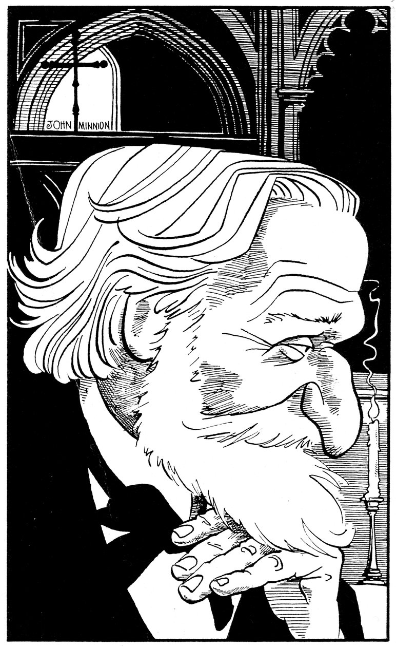 Giuseppe Verdi, profile portrait by John Minnion
