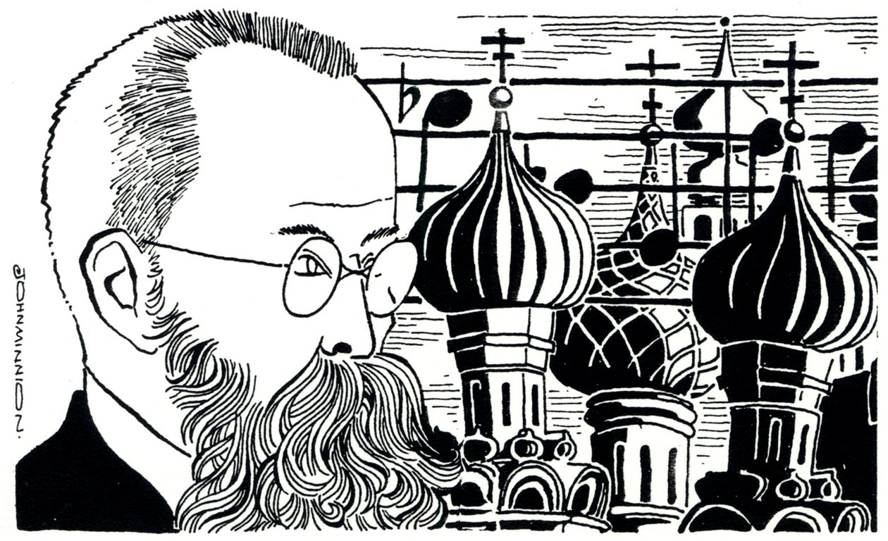 Rimsky Korsakov portrait (detail) by John Minnion