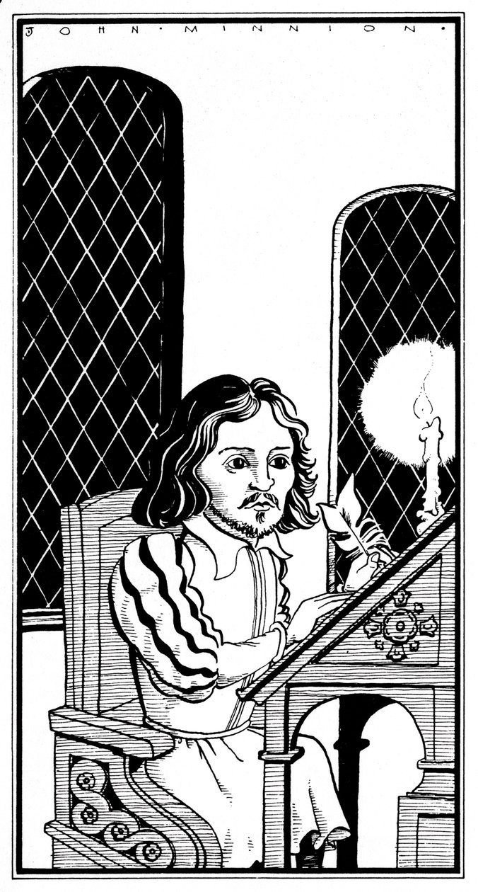 Thomas Tallis, caricature by John Minnion
