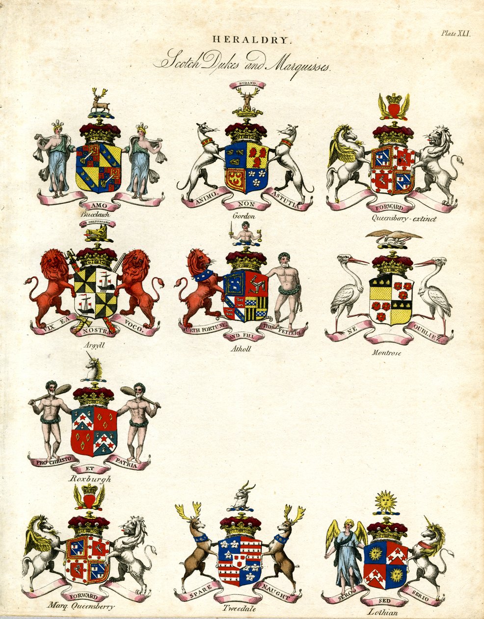 Coats of Arms of Scottish Dukes and Marquesses by John Pass