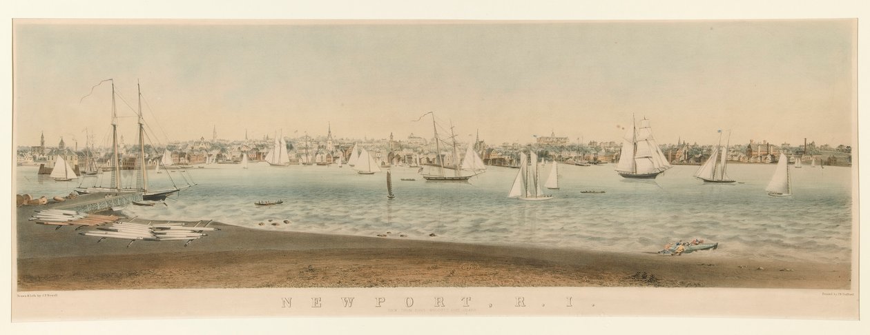 Newport, R.I. / View from Fort Wolcott, Goat Island by John Perry Newell