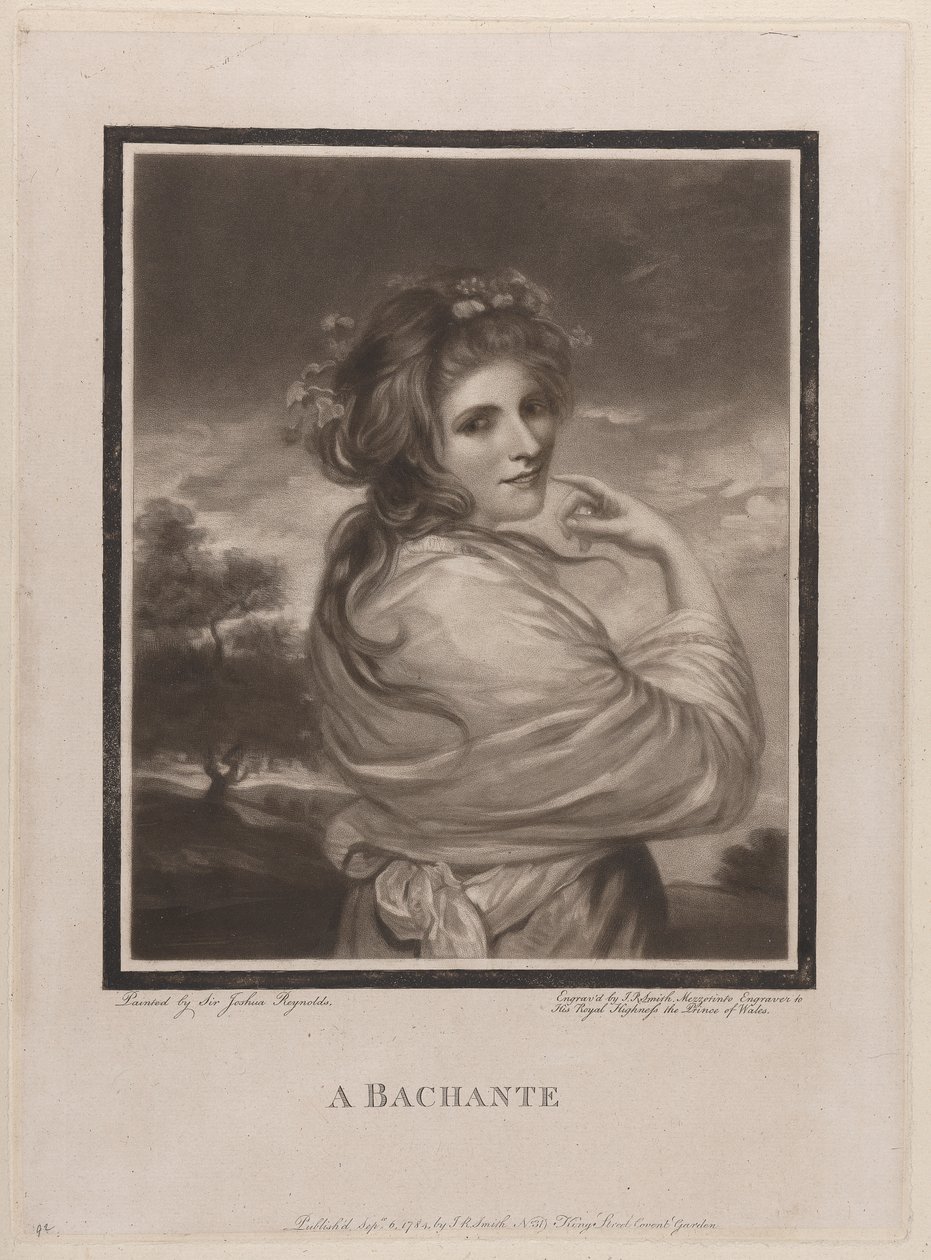 A Bacchante (Emma Hart, later Lady Hamilton) by John Raphael Smith