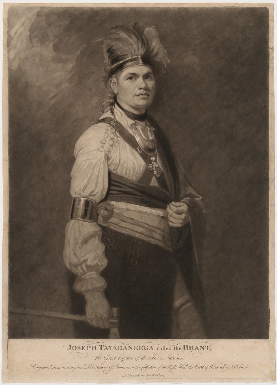 Joseph Tayadaneega called the Brant, the Great Captain of the Six Nations by John Raphael Smith