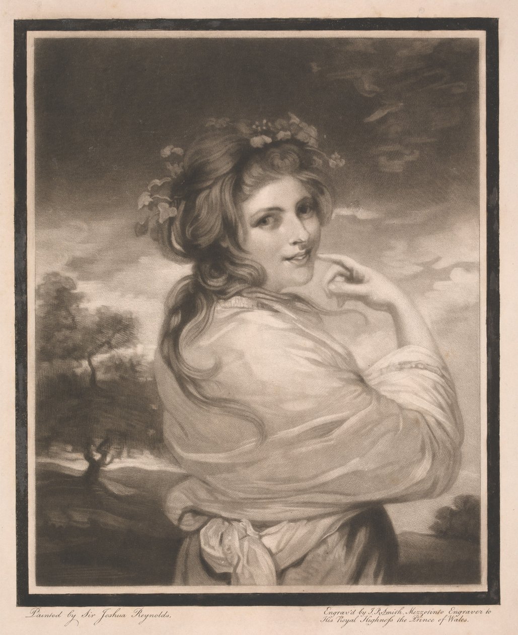 Lady Hamilton as a Bacchante by John Raphael Smith