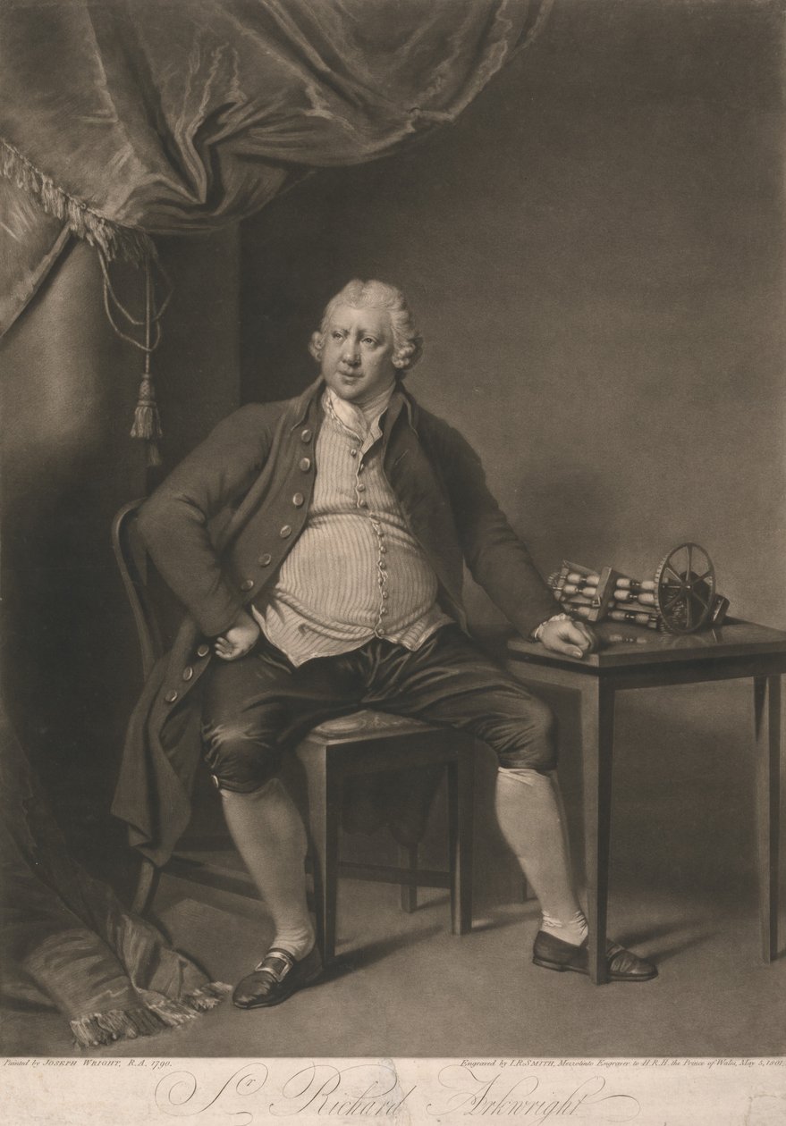 Portrait of Richard Arkwright by John Raphael Smith