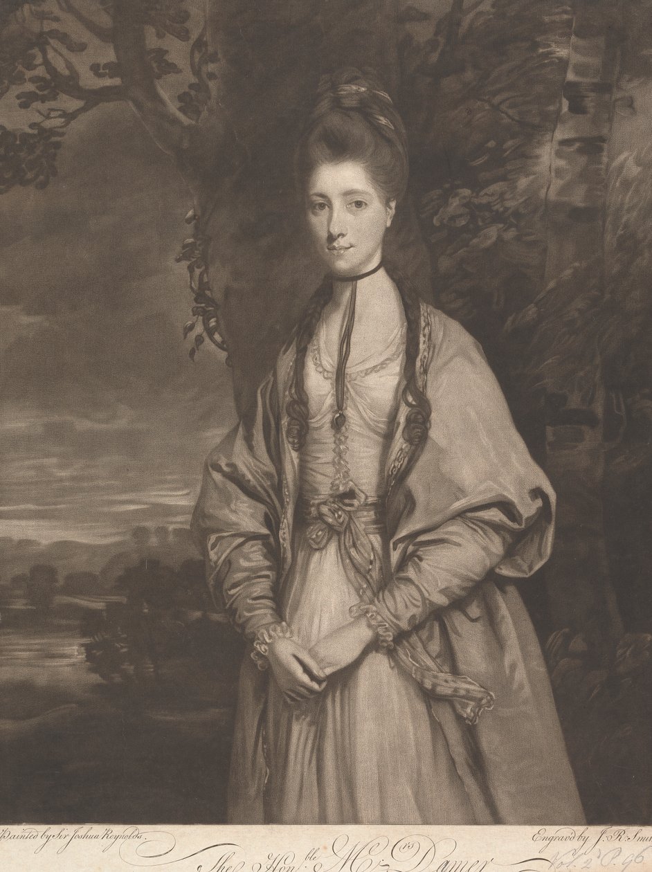 The Honorable Mrs. Anne Seymour Damer by John Raphael Smith
