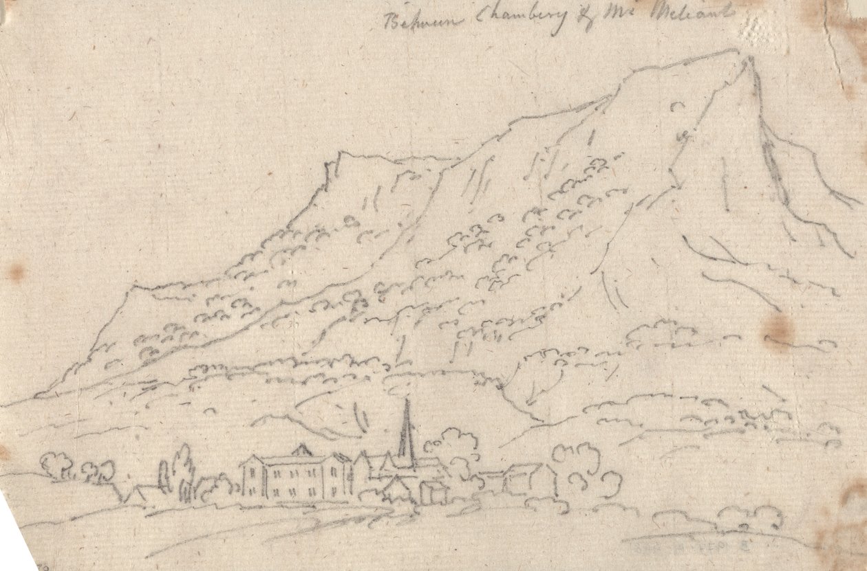 Between Chamberg and Mt. Meliant by John Robert Cozens