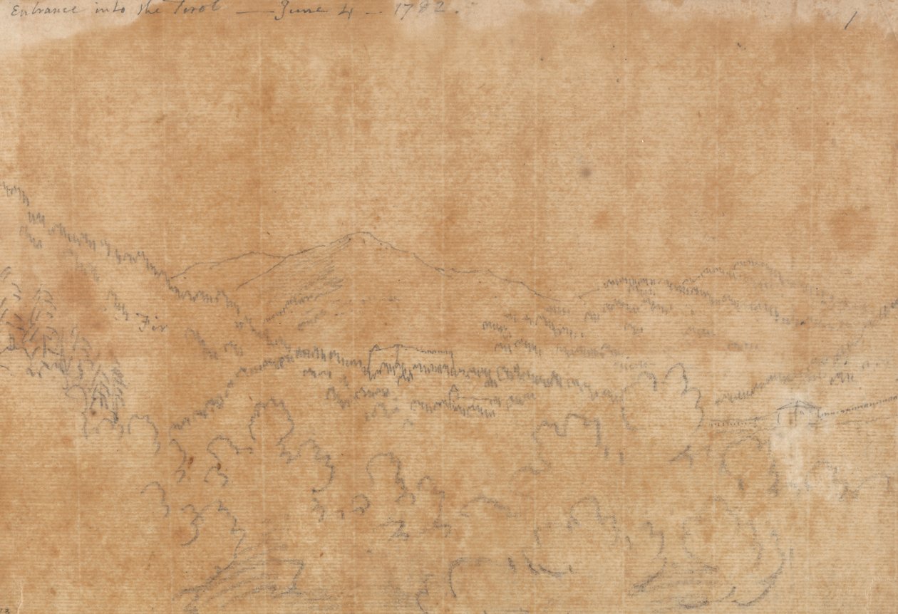 Entrance into the Tirol, June 4 by John Robert Cozens