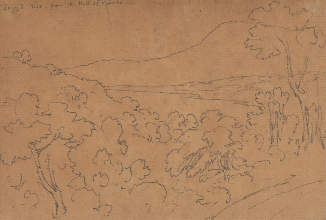 Lake Vico from the Hill of Viterbo by John Robert Cozens