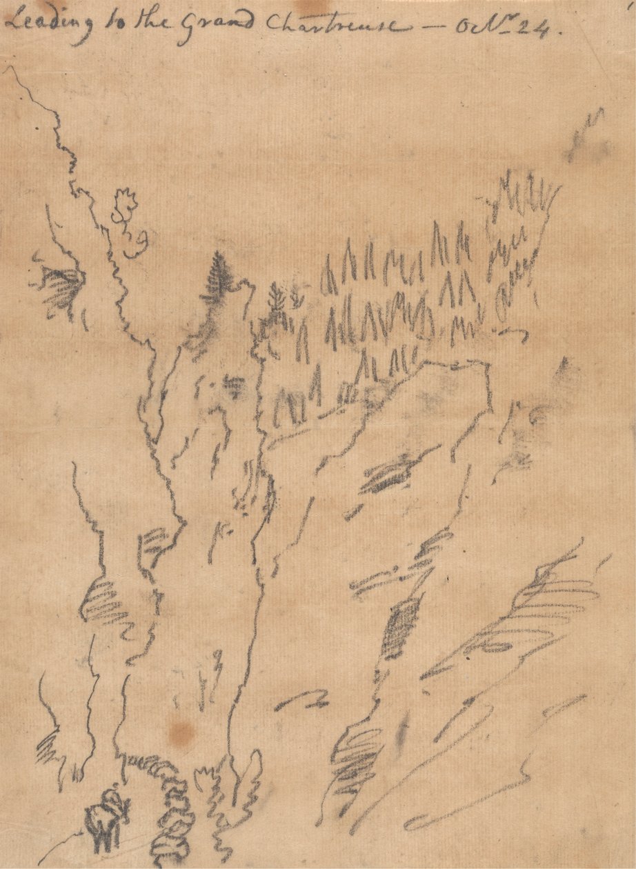 Leading to the Grand Chartreuse, October 24 by John Robert Cozens