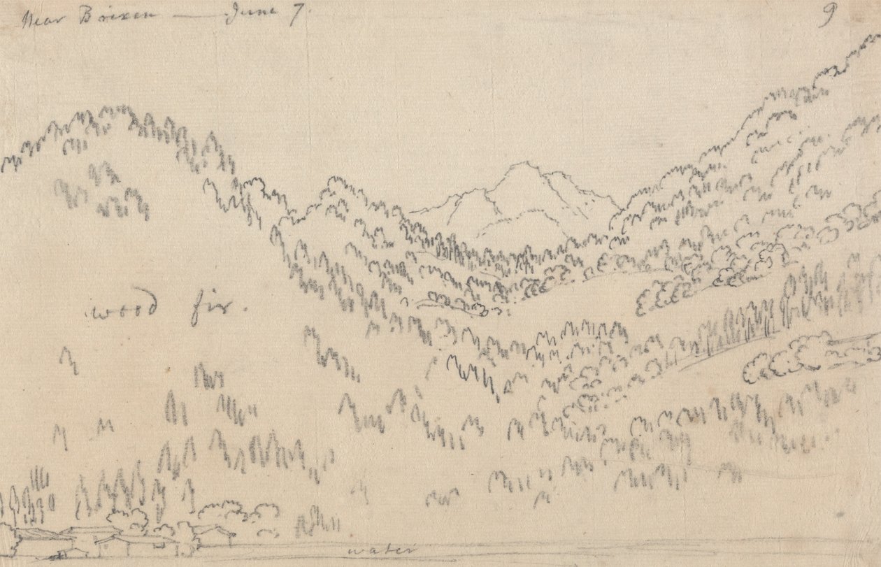 Near Brixen, June 7 by John Robert Cozens