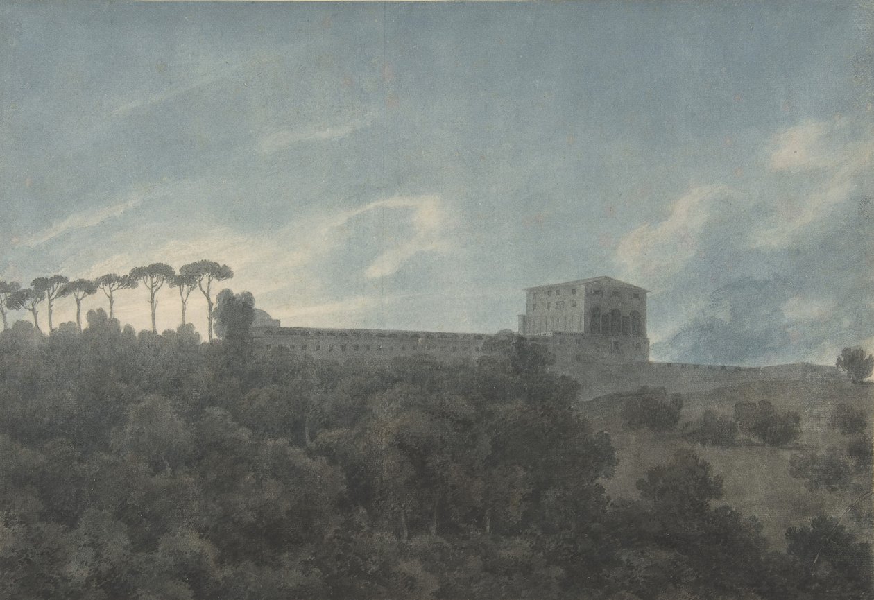 View of the Villa Lante on the Janiculum in Rome by John Robert Cozens