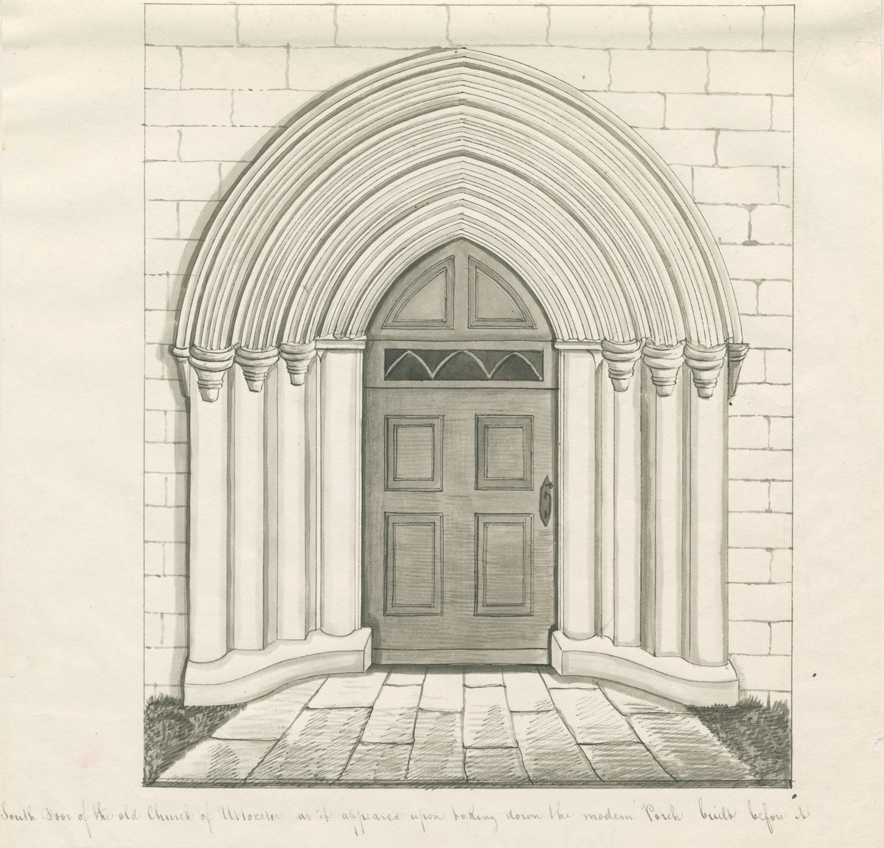 Uttoxeter Church - South Door by John Robert Fernyhough