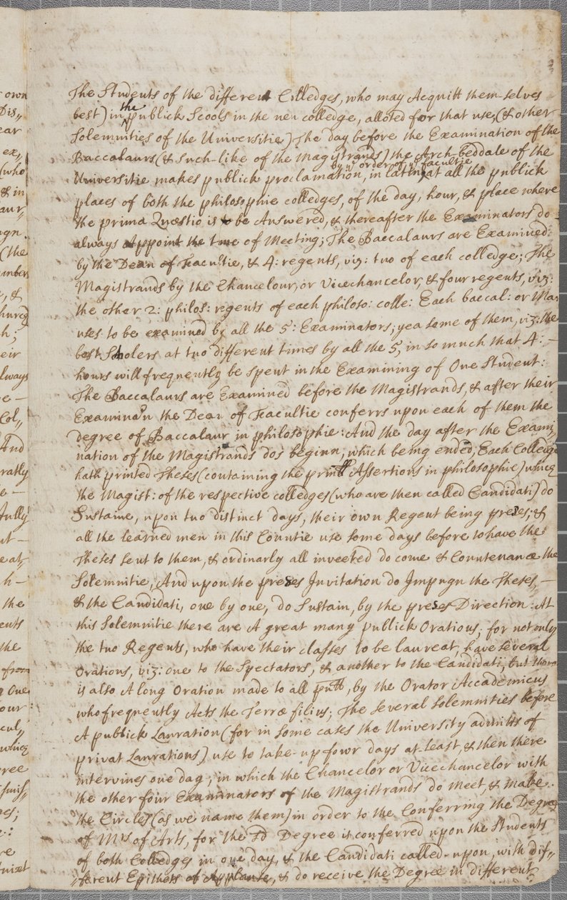 A Letter from John Row, a Student at St Andrews, to His Uncle