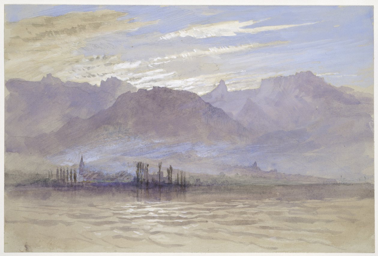 Morning in Spring, with north-east Wind, at Vevey, May - June 1849 or 1 May 1869 by John Ruskin