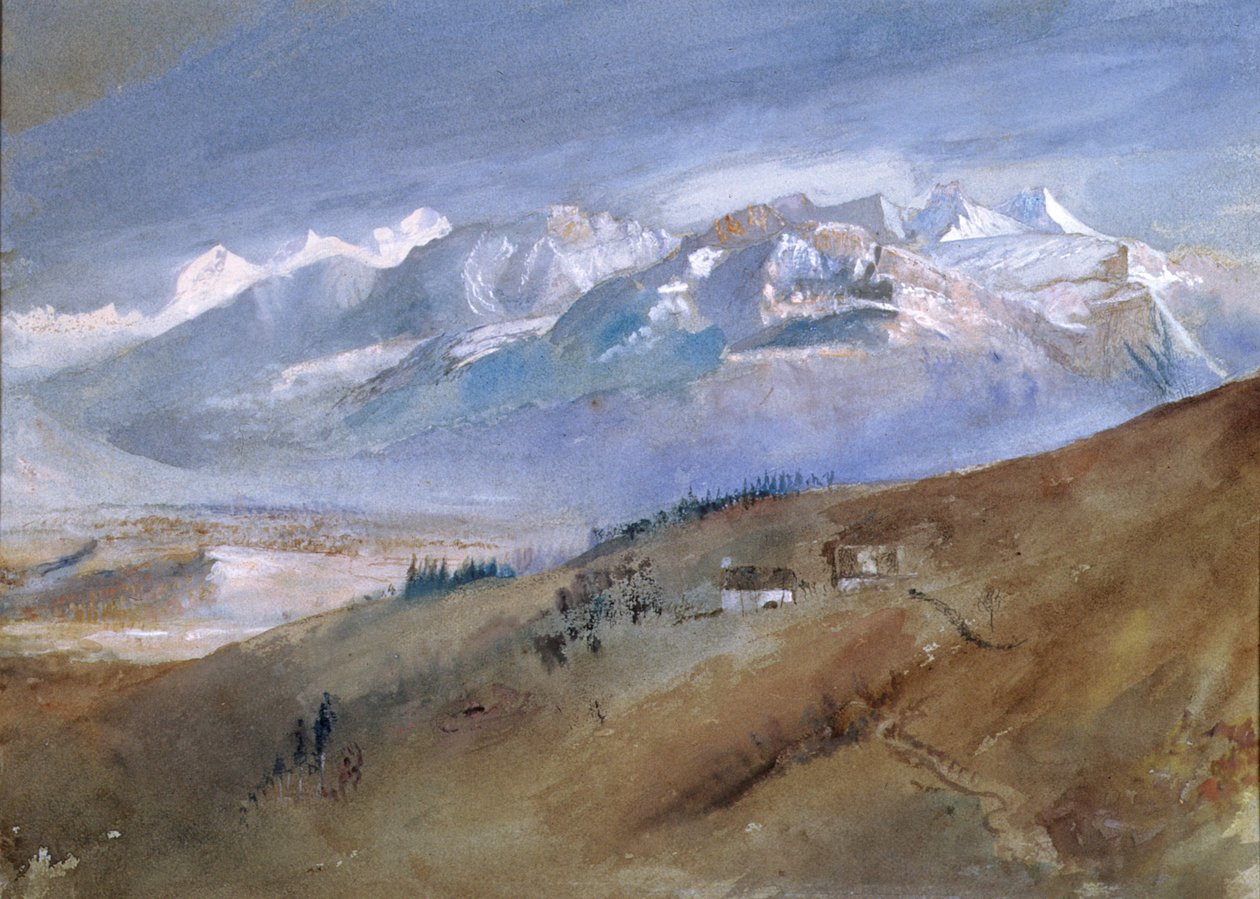 View from My Window at Mornex Where I Stayed a Year, 1862 by John Ruskin