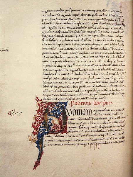 Ms.228, f.90v: Page from Aristotle