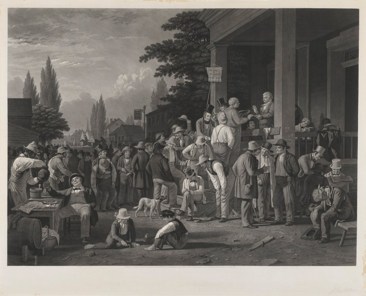The County Election by John Sartain