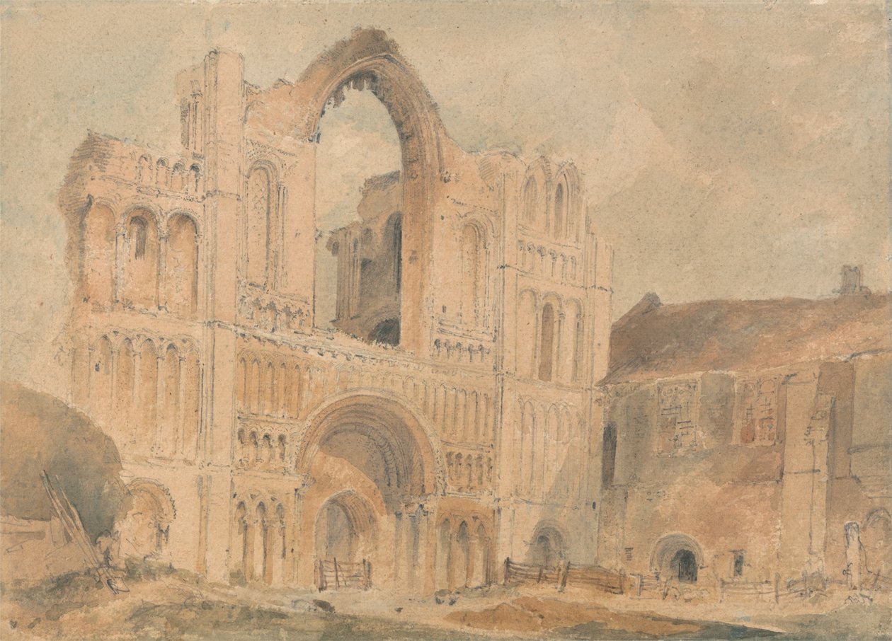 Castle Acre Priory, Norfolk, West Front by John Sell Cotman