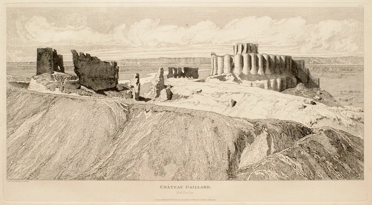 Château Gaillard (Northeast View) by John Sell Cotman