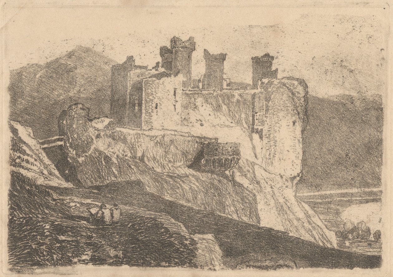 Harlech Castle by John Sell Cotman
