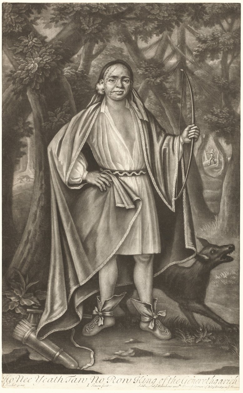 Ho Nee Yeath Taw No Row, King of the Generethgarick by John Simon after John Verelst