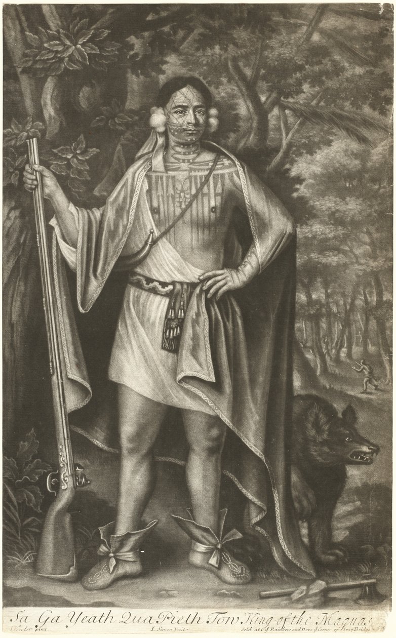 Sa Ga Yeath Qua Pieth Tow, King of the Maquas by John Simon after John Verelst