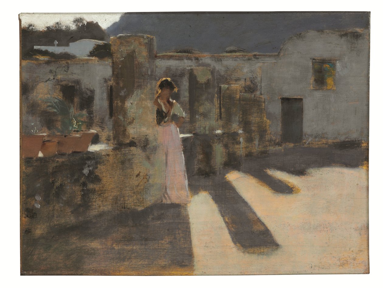 Capri Girl on a Rooftop by John Singer Sargent