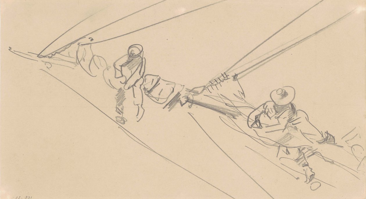 Men on a Spar by John Singer Sargent