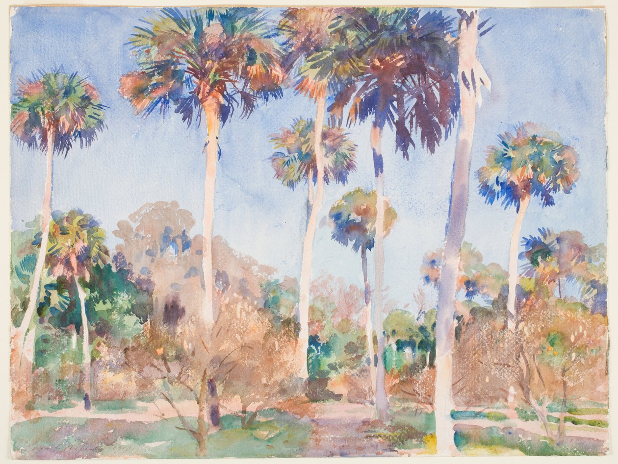 Palms by John Singer Sargent