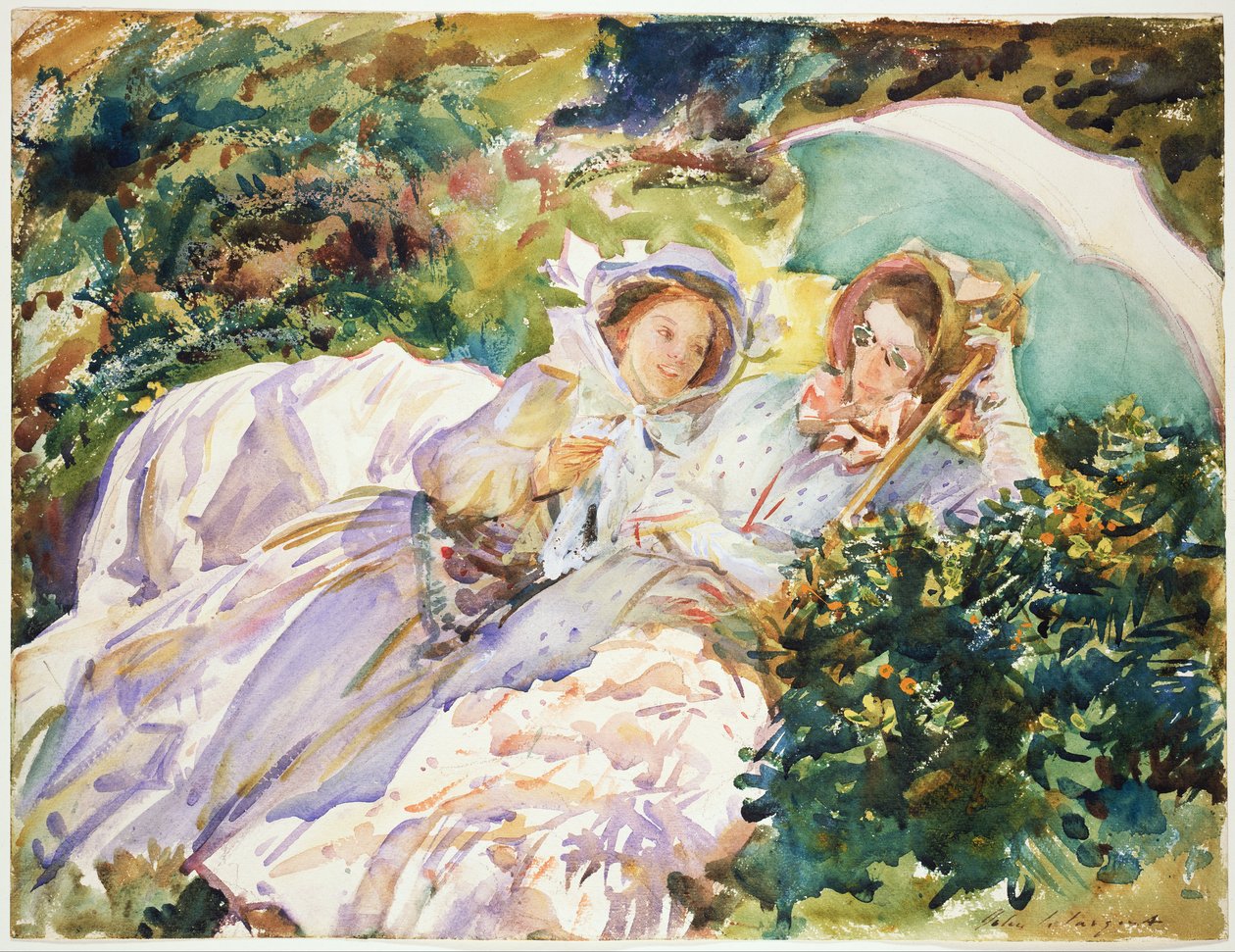 Simplon Pass: The Tease by John Singer Sargent
